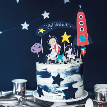 Cake Topper Set Weltraum - 7 Stück